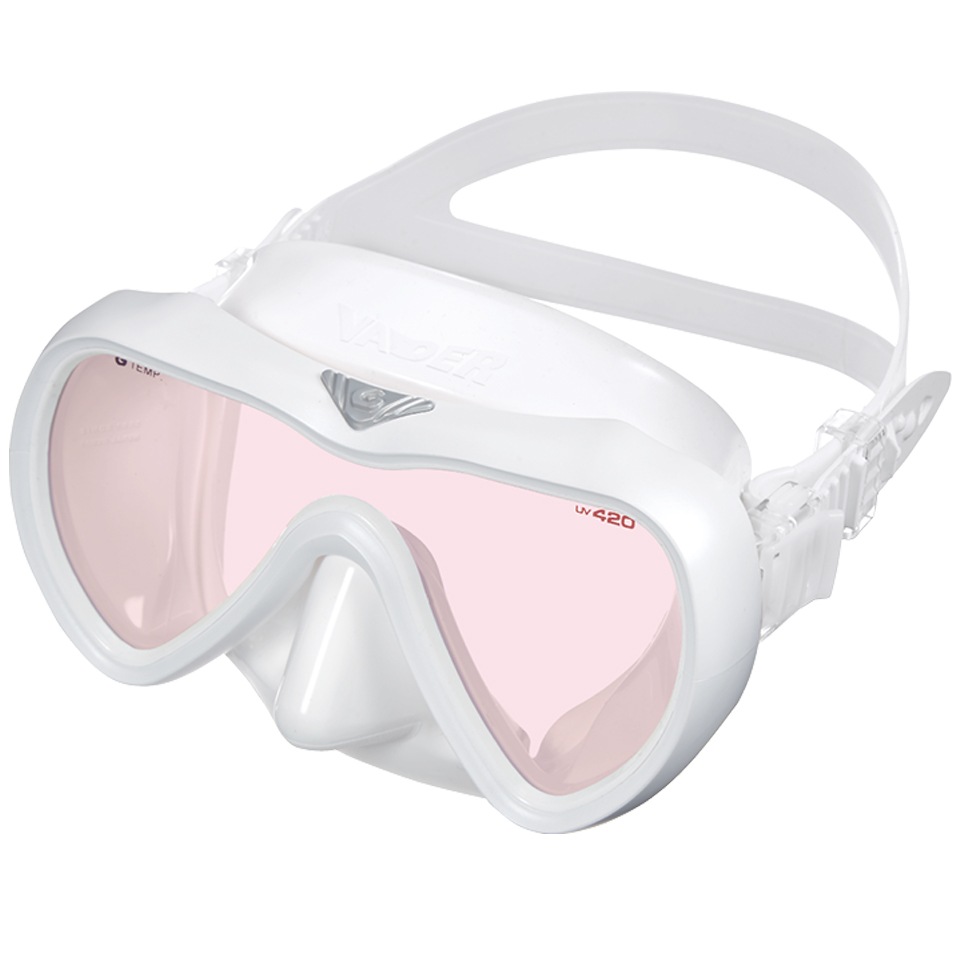 ヴェイダー　VADER　ホワイトシリコン　アンバー　シリコン マスク ダイビング　GM-1294C