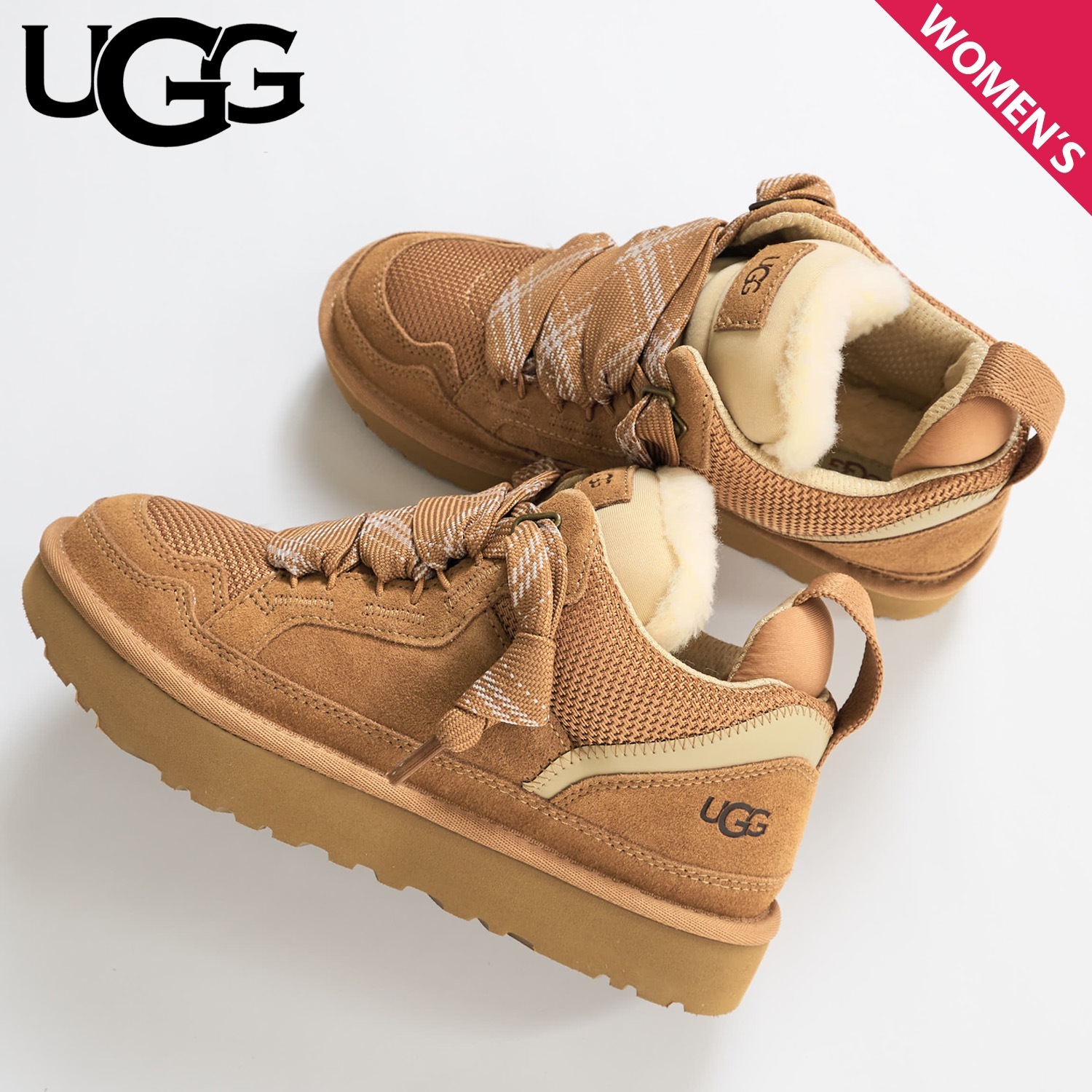 Qoo10] UGG スニーカー ローメル レディース ブラウ : シューズ