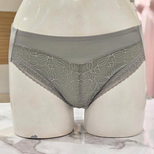 カーキ二重生地レースポイントヘムパンティーBP1951P-KHA_s