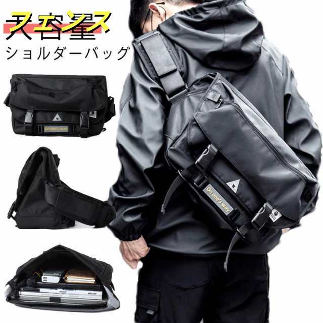 斜め掛けバッグ ボディバッグ レディース ノートパソコン メンズ 通勤 バッグ メッセンジャーバッグ 15.6インチノートPC a4 ショルダーバッグ ストリート 大きい 大きめ 撥水 かばん 自転車