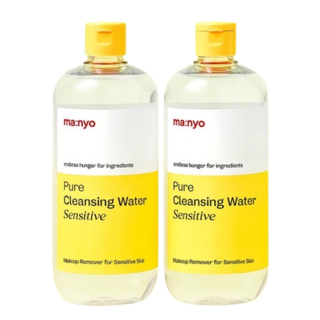 [1+1]ピュア クレンジングウォーター センシティブ 500mlX2 (+化粧用コットン 20枚)