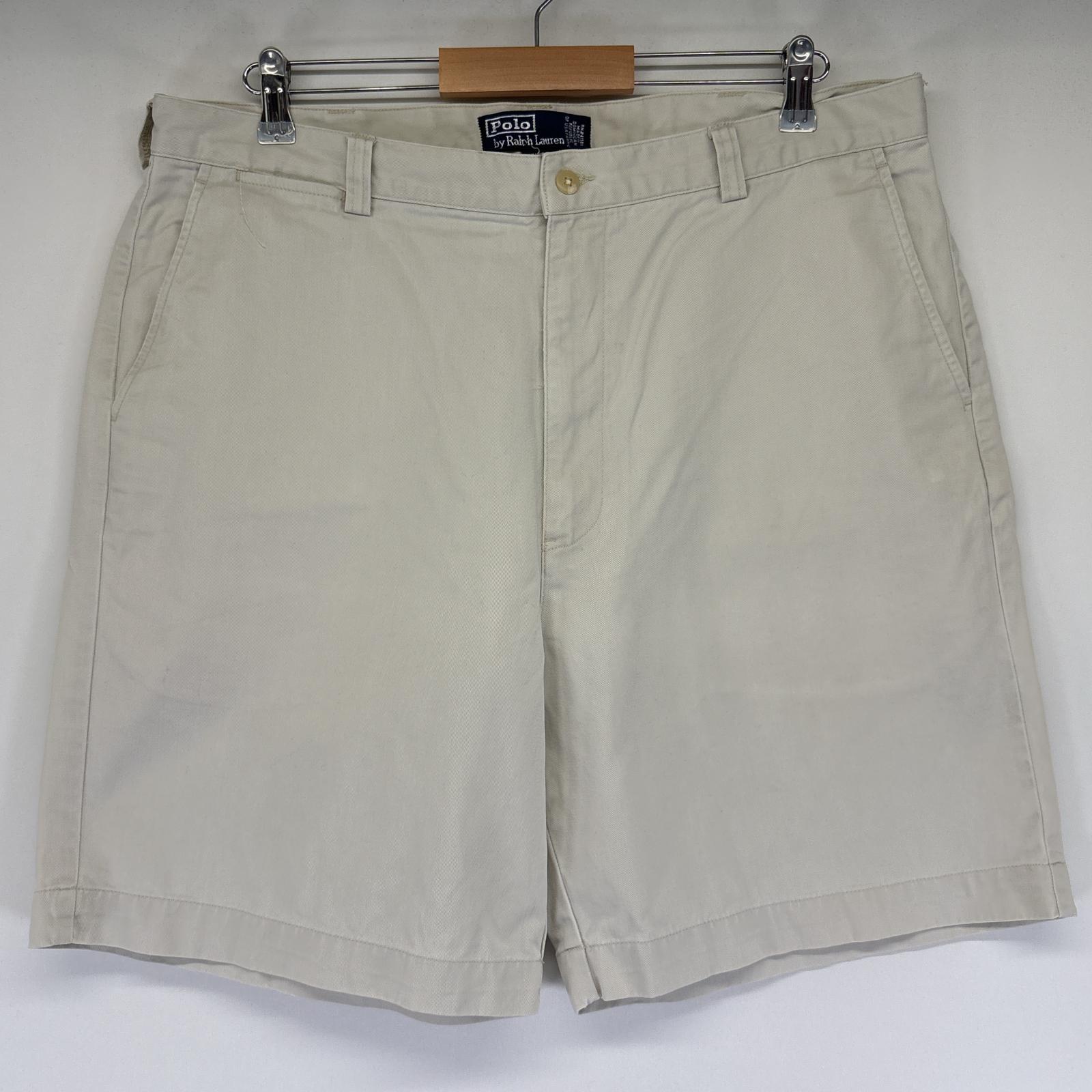 古着 ポロバイラルフローレン Polo by Ralph Lauren ショートパンツ ポロチノ ハーフパンツ 大きいサイズ PHILIP SHORT w38 ホワイト メンズ