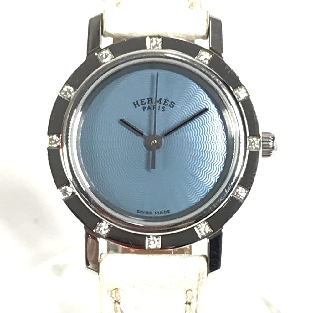 腕時計 CL4.230 12P ダイヤ ダイヤモンド クリッパー ナクレ レディースウォッチ ウォッチ 時計 レザーベルト レザー ホワイト