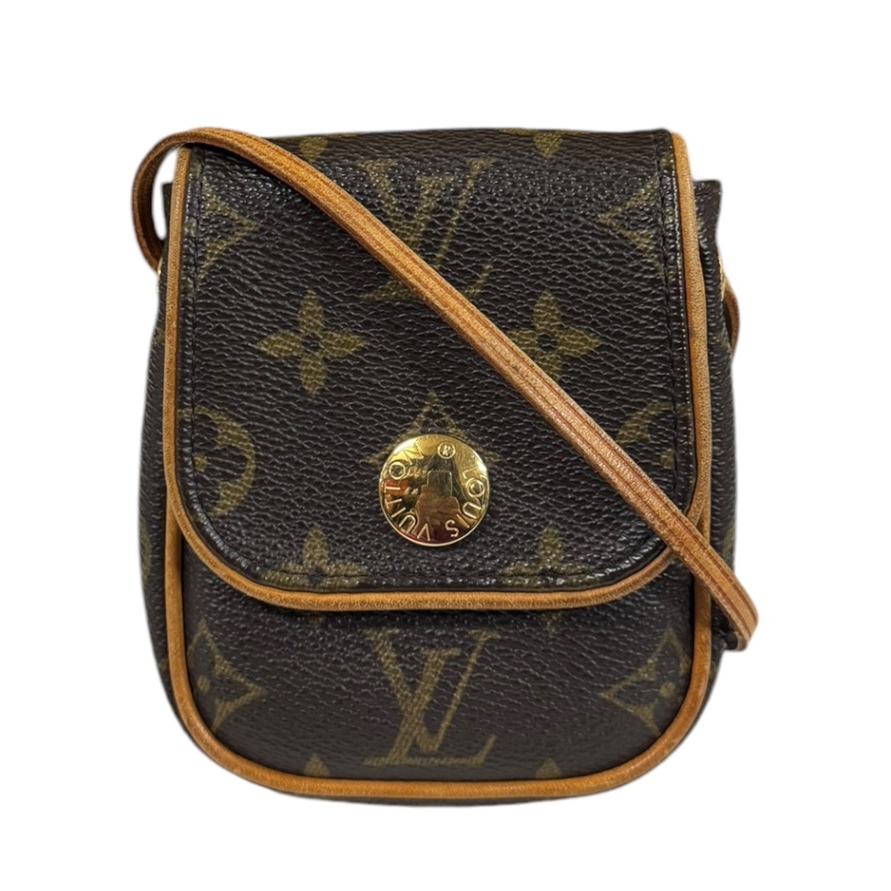 ルイヴィトン ポシェット・カンクーン モノグラム ショルダーバッグ モノグラムキャンバス M60018 ブラウン LOUIS VUITTON 中古