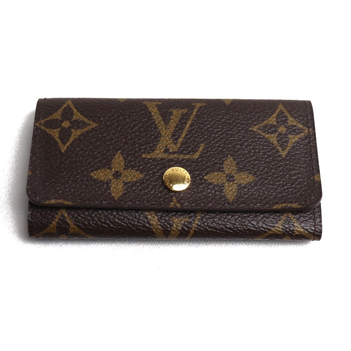 LOUIS VUITTON ルイヴィトン ミュルティクレ4 キーケース モノグラム ブラウン M62631 RA1151 レディース 中古