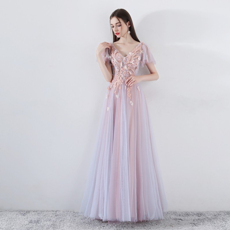 ロングカラードレス フォーマル 安い イブニングドレス ボレロ 演奏会 カラードレス 結婚式 二次会 13,560円