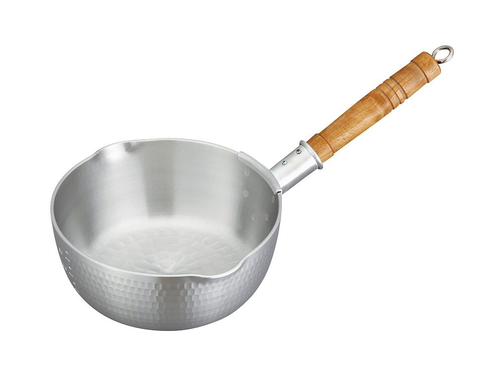 中尾アルミ製作所 キング アルミ打出 ヤットコ雪平鍋21cm目盛付（2.4L）