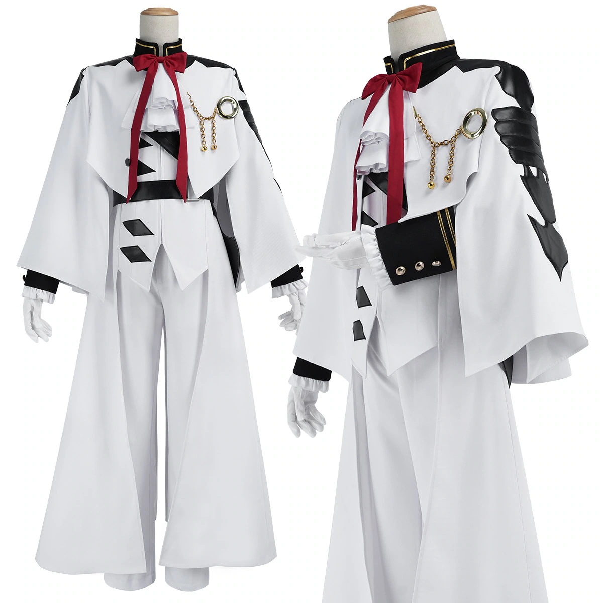 [2026 新作]HOLOUNCOSER 終わりのセラフ フェリド・バートリー コスプレ 吸血鬼貴族 白衣装 フルセット C服 仮装 ハロウィン アニメ