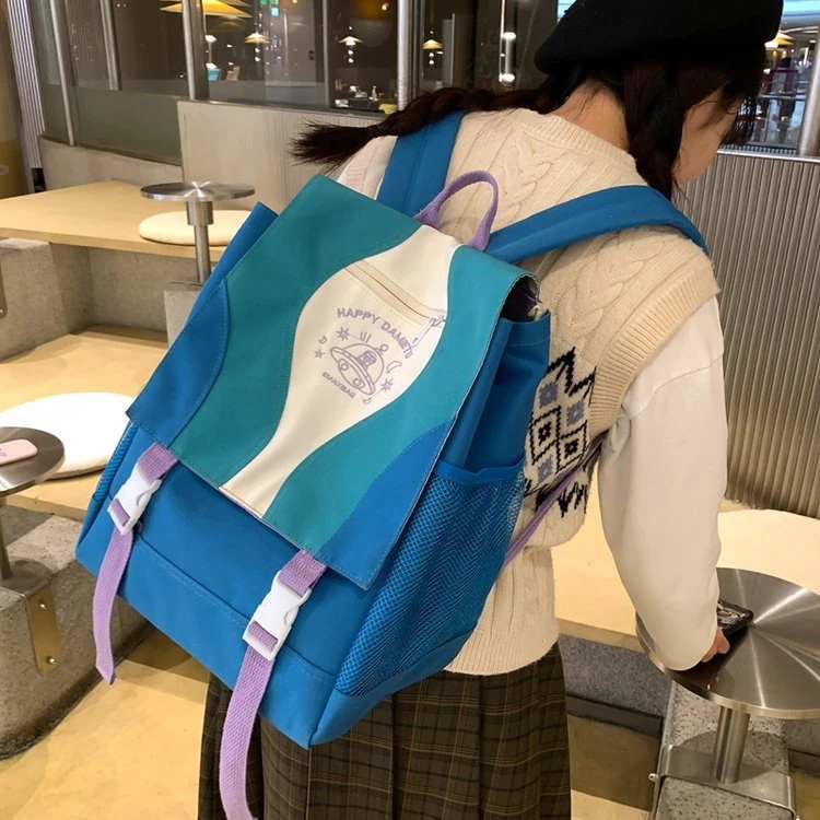 ランドセルのアメリカのレトロな乙女学院風のリュックサックの大衆のデザイン感通学バッグバッグ