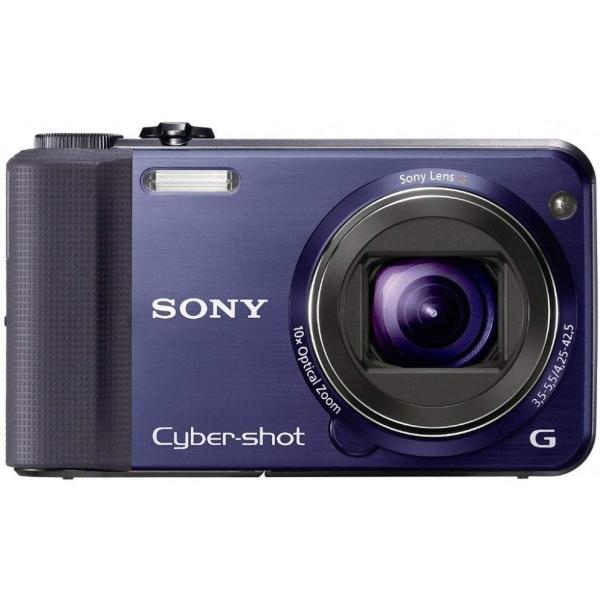【中古】ソニー SONY Cybershot HX7V 1620万画素CMOS 光学x10 ブルー DSC-HX7V/L SDカード付き
