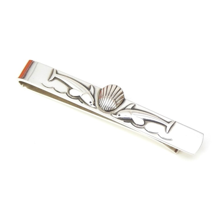 ジョージ・ジェンセン Georg Jensen ネクタイピン イルカ /シルバー/SV925 【中古】(69392)