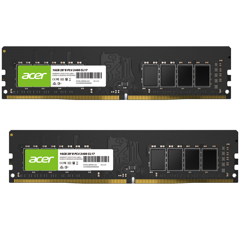 Acer デスクトップPC用メモリ PC4-19200(DDR4-2400) 32GB(16GBx2枚) DDR4 DRAM DIMM UD100-16GB-2400-2R8 品永久保証