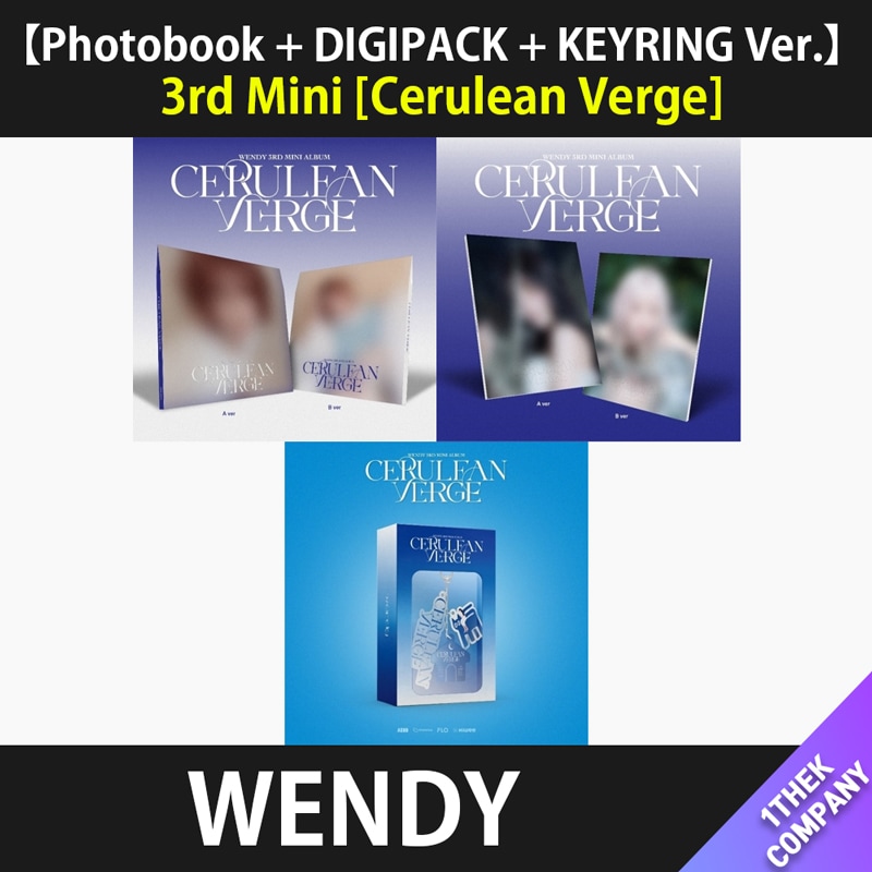 （５種セット）【Photobook + DIGIPACK + KEYRING Ver.】 WENDY 3rd Mini Album [Cerulean Verge]