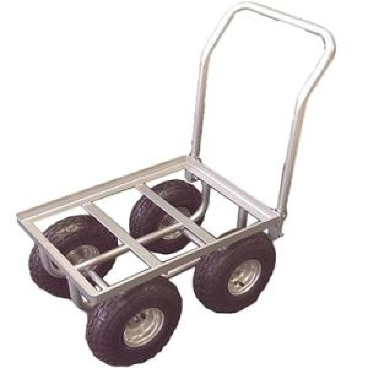 シンセイ スチールハウスカー １０インチエアデカタイヤ TC4510FE-10 園芸台車 収穫台車