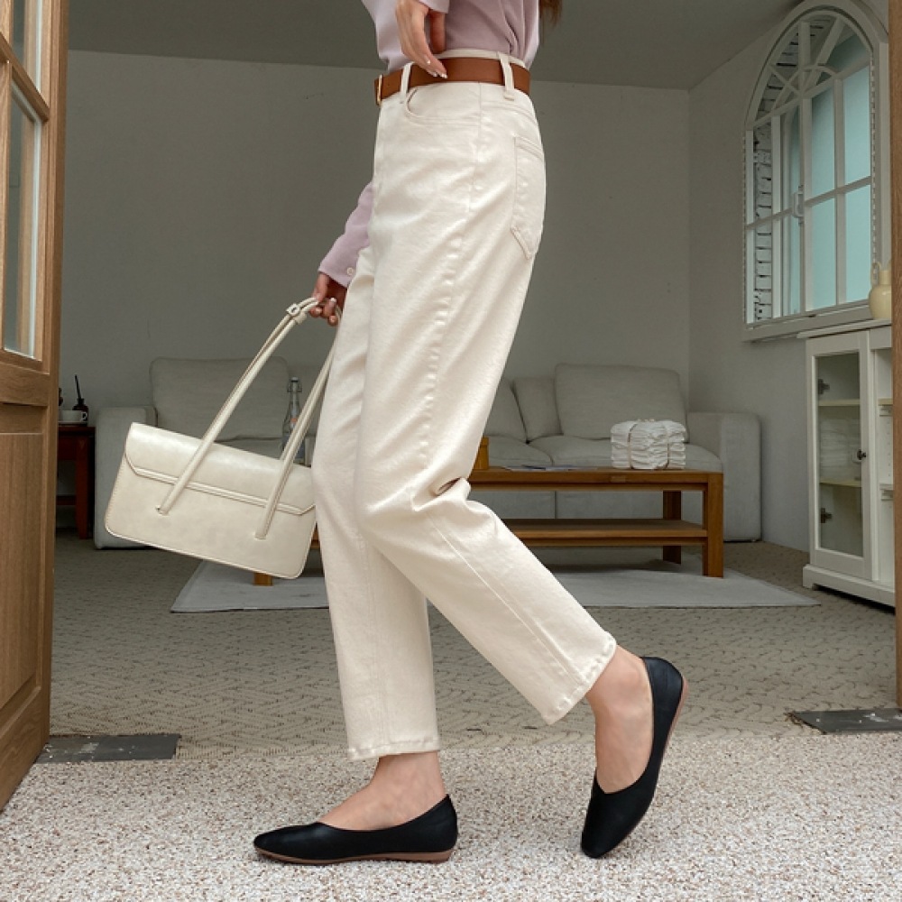 (JSTYLEのイーブレット) イーブレットロリンプーコットンスリムストレートパンツ JSTYLE