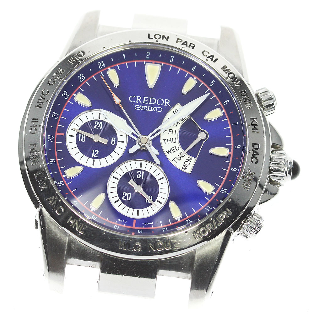 訳あり セイコー SEIKO 4S77-00A0/GCBG977 クレドール フェニックス 日韓ワールドカップ 限定500本 自動巻き メンズ ヘッド_816885【中古】