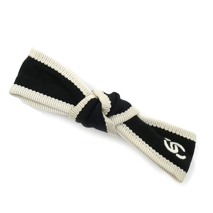 CHANEL シャネル シルク ココマーク リボン ボウ ヘアアクセサリー バレッタ AA9921 レディース 中古 美品