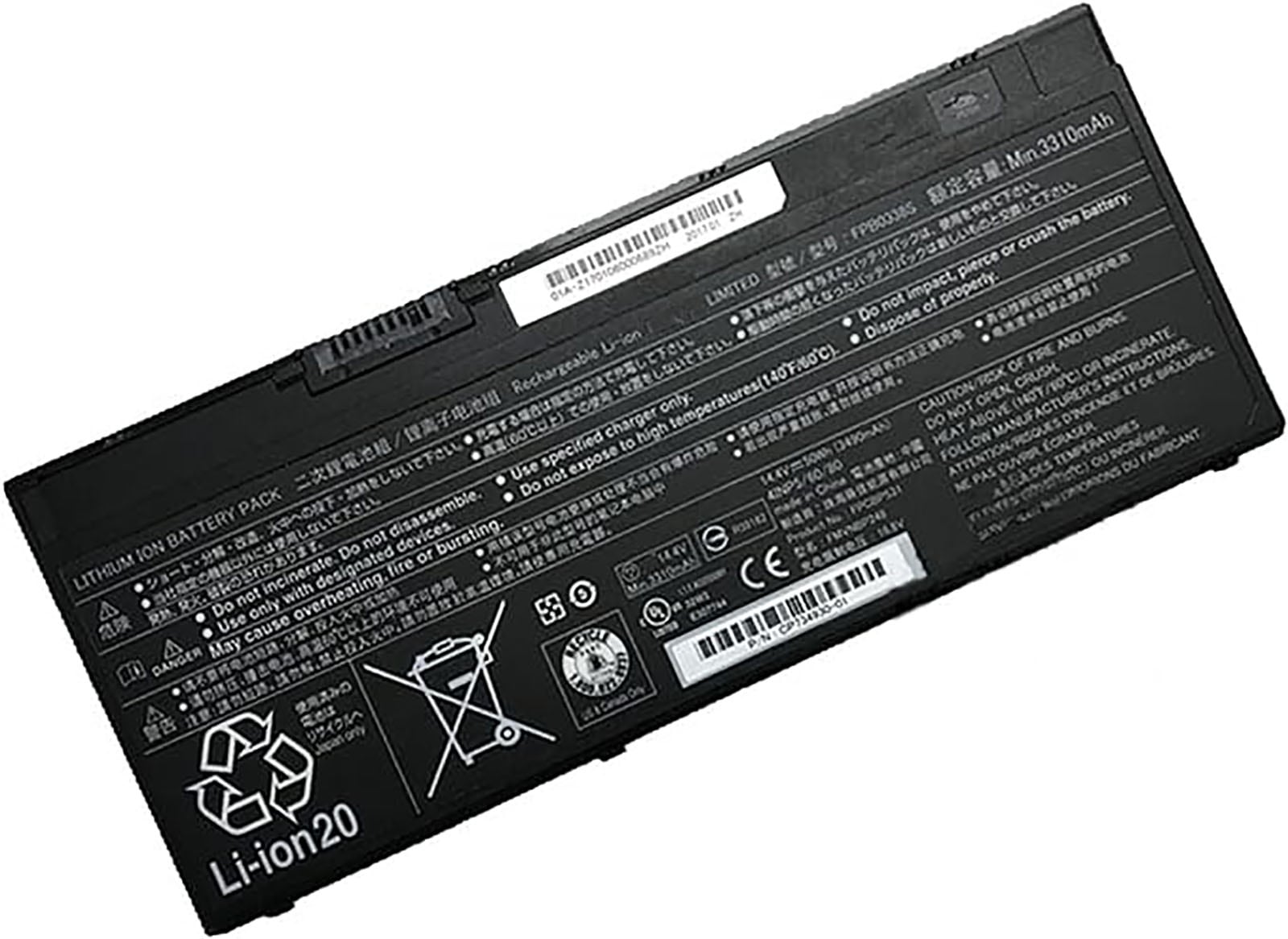 FPB0338S 3490mAh/50Wh 適用 for Fujitsu Lifebook T937 T938 T939 FMVNBP247 FPCBP529 T938U9 FPB0338S 修理互換