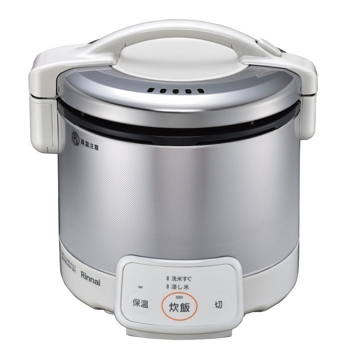 ガス炊飯器 ジャー機能付 3合 グレイッシュホワイト 都市ガス用 RR-030VQ-W-12A13A