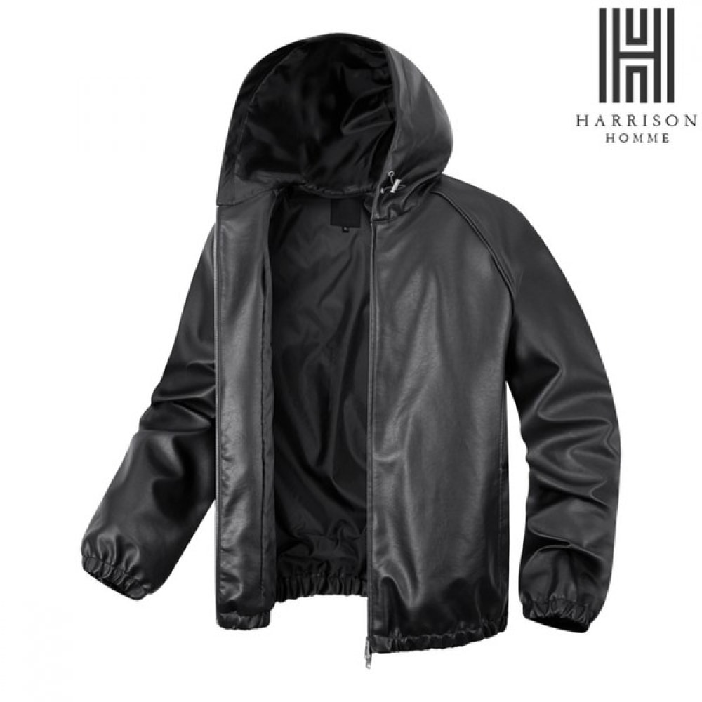 (ハリソン) レザーフード付きジャケット RTWC1940