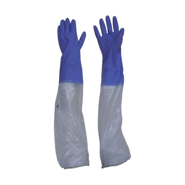 （まとめ）東和 ビニスター 腕カバー付 フルール あつ手 L バイオレット 1双[x3]