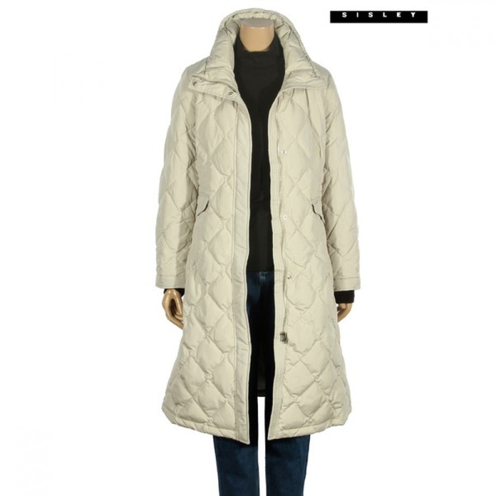 (シスレー) シスレーハイネックキルティンググースロングパッド入りジャンパー SAPDC4461_BE