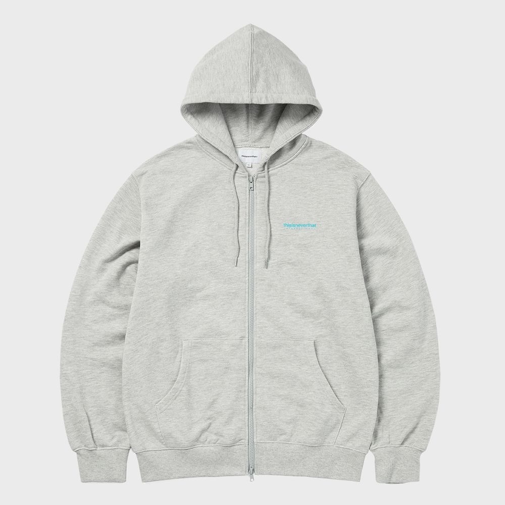 ディス・イズ・ネヴァー・ザット INTL ロゴジップアップパーカーヘザーグレー