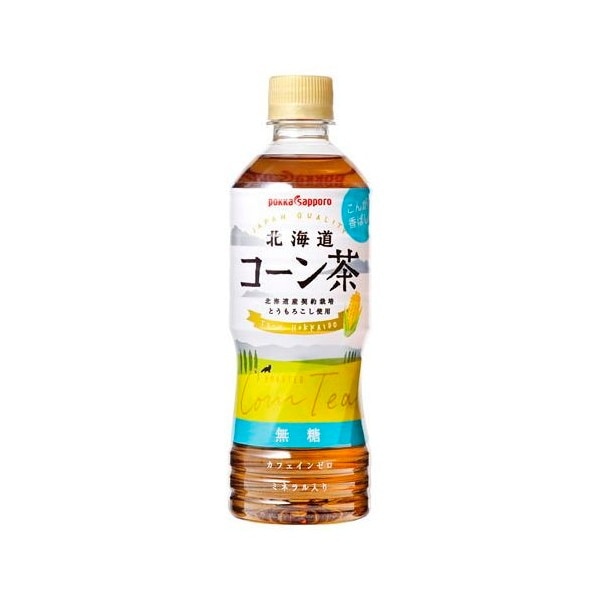 ポッカサッポロ 北海道コーン茶 ペットボトル 525ml 24 メーカー直送