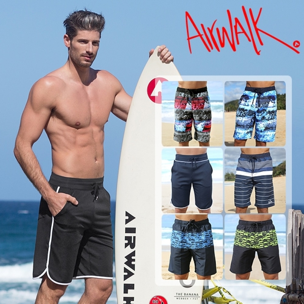 (Airwork) Airwork Surf メンズラッシュガードタスランボードショーツコレクション /ビーチトランクス/レシュガード/ラッシュガード