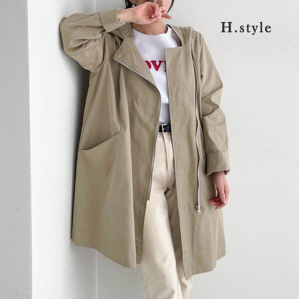 HスタイルNBツイードサファリ/春の新商品/ビッグサイズ/ジャケット/JK/ジャンパー/コート/サファリ/野暮ったい/カーディガン/アウター