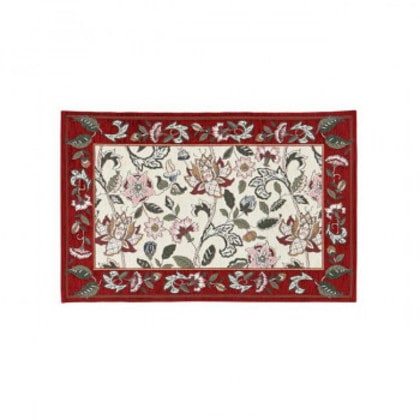 川島織物セルコン ミントン ニューハドンホール マット 46×71cm FH1202A R レッド