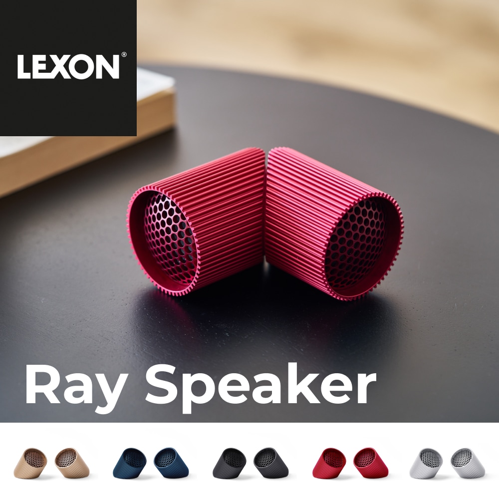 【国内正規品】Ray Speaker ポータブルスピーカー マグネット式 IPX4防水 USB-C充電式バッテリー　2台接続でTWS対応 ステレオ再生