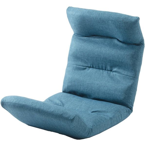 CELLUTANE 和楽の雲 上タイプ 座椅子 タスクブルー 日本製 頭部 腰部 脚部 14段 リクライニング 一人掛け A193上R-585BL メーカー直送