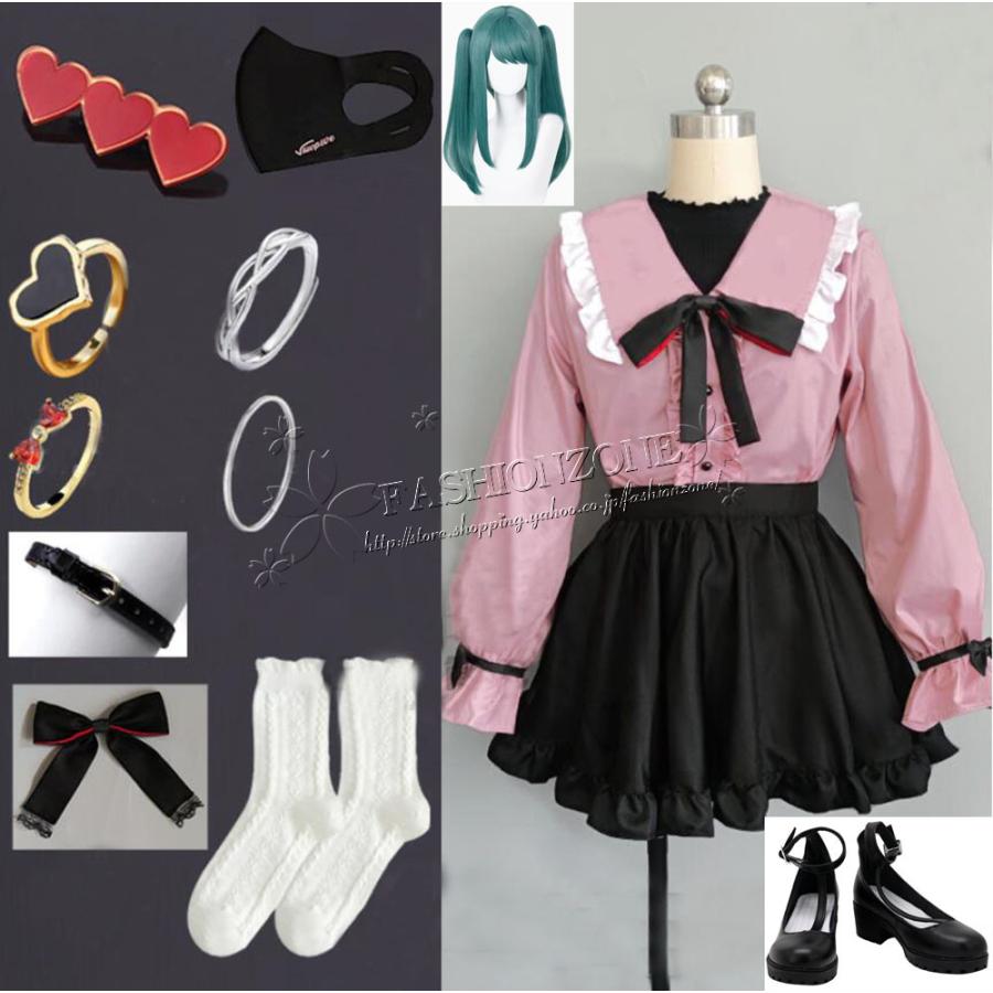 [数量限定]初音ミク(はつね みく) 風 ヴァンパイア コスプレ衣装 cosplay 仮装 変装 ハロウィンコスチューム クリスマス 舞台装 演出服