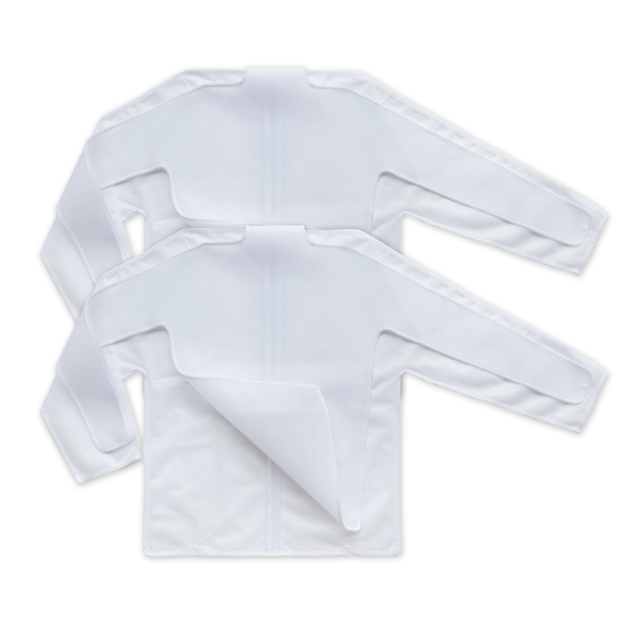 【二重構造で型崩れ防止】WASHING LOCK （２セット） 洗濯ネット 上着専用 衣類保護 装飾品損傷防止 毛玉防止 しわ防止 伸び防止 特許構造