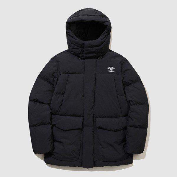 ウィンターヘブン綿タッチユーティリティマスコビーダックダウンジャケット BLACK UQ421CDJN2 BLK0