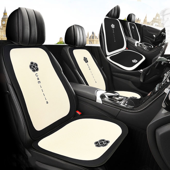 【７点セット】カーシートカバー 軽自動車 シートカバー カメリア かわいい 軽自動車 シートカバー 前後席用シートカバー 軽自動車 普通車 コンパクトカー 洗える かわいい おしゃれ 運転席 助手席