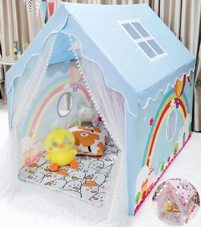 ベビーテント 赤ちゃん 睡眠テント 男の子 女の子 プレイハウス キッズテント フロアマット付き 丈夫 木製 可愛い プレイテント 子供テント ゲームハウス 室内 室外 おままごと テントハウス 出産