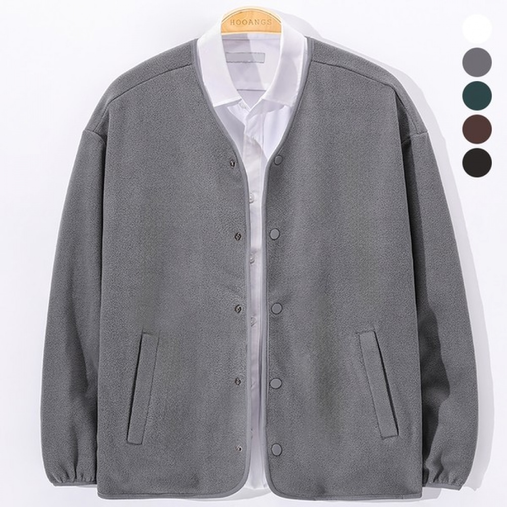 (ジュアンス) オーバーフィットソフトスナップボタンフリースカーディガン SBJP8132