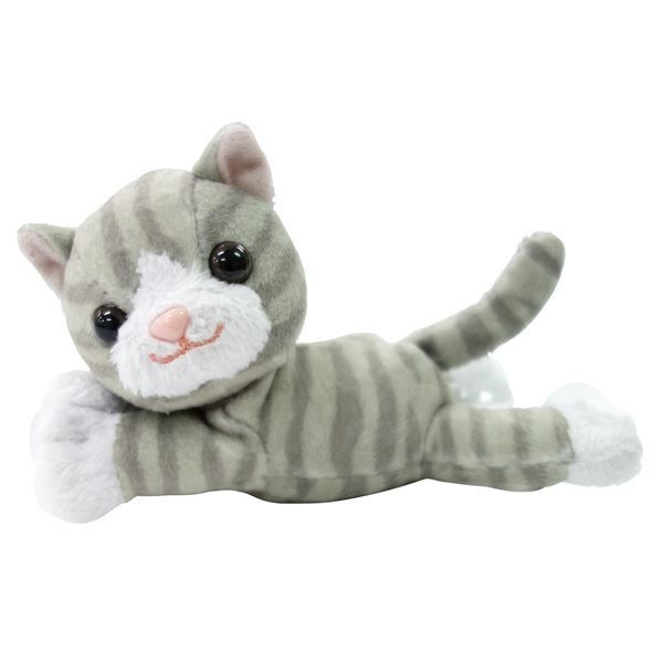 （まとめ）マキテック 杖小物 おでかけマスコット （3）サバトラ猫 OM-10SC[x3セット]