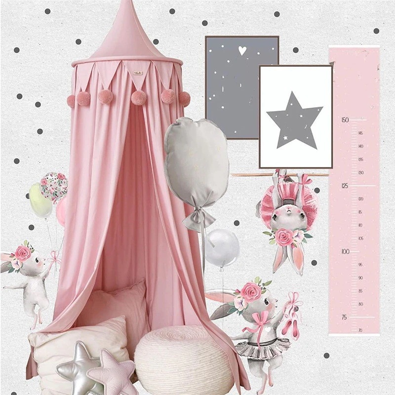 モスキートネット スリーピングカーテン キャノピー モスキーノテント 天蓋 子供部屋 ベッド風 蚊帳