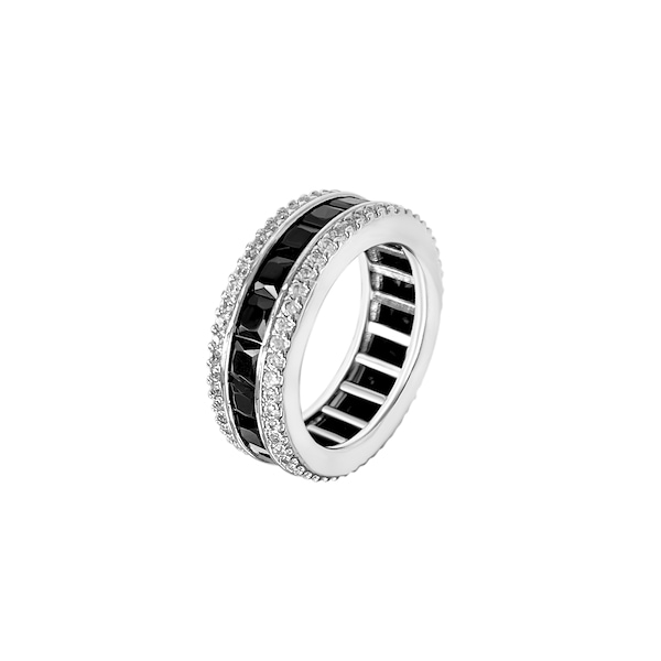 [2pmジュンホ着用]★BLACKPURPLE★AAA DIA CRYSTAL RING★リング Qoo10 BLACK PURPLE 2pm Junho着用 一粒ジュエリー