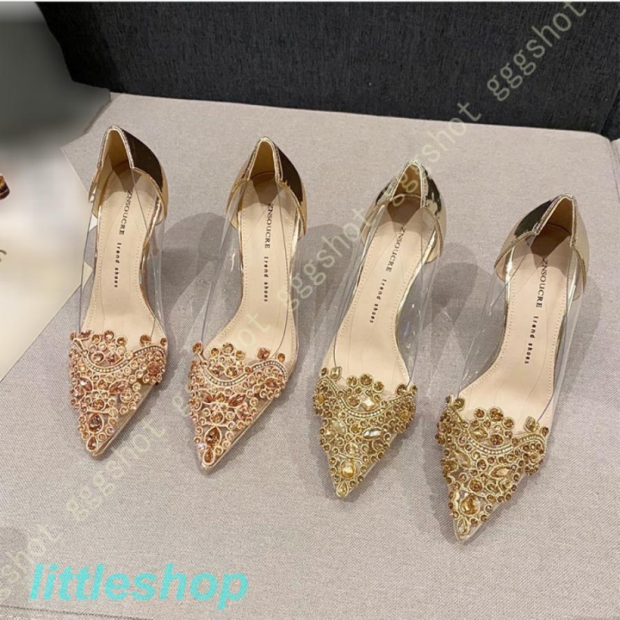 贩売促进 パンプス 痛くない 結婚式 パンプス ポインテッドトゥ ビジュー ヒール9cm ラインストーン付き シューズ ウェディングシューズ ハイヒール ピンヒール 美脚