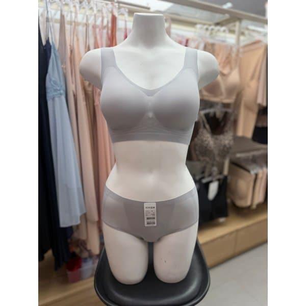 フックなしシームレスブラジャーパンティーセット BR1841ABP1848A GREY