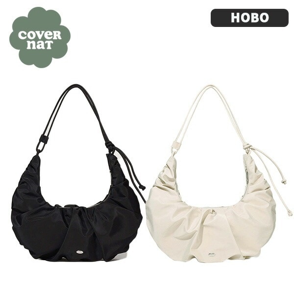 Clover Heart Drawstring Hobo Bag カバーナット ショルダーバッグ ショルダーバッグ レディースバッグ 2WAY トートバッグ 韓国ファッション