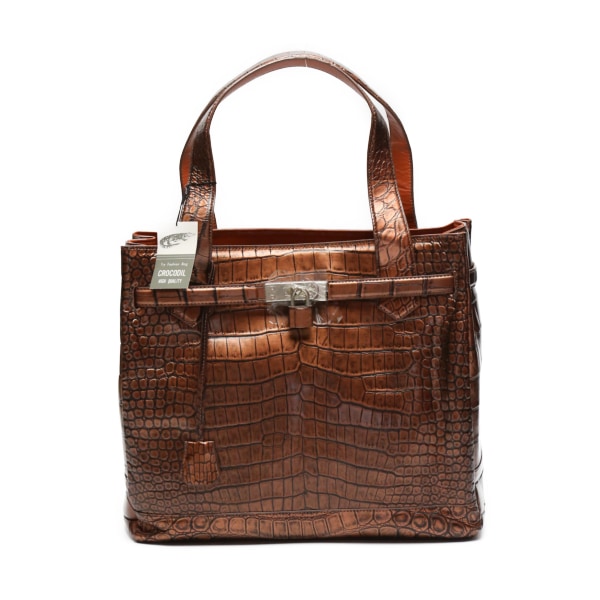 クロコダイル3983 カデナ付き メタリック ブラウン