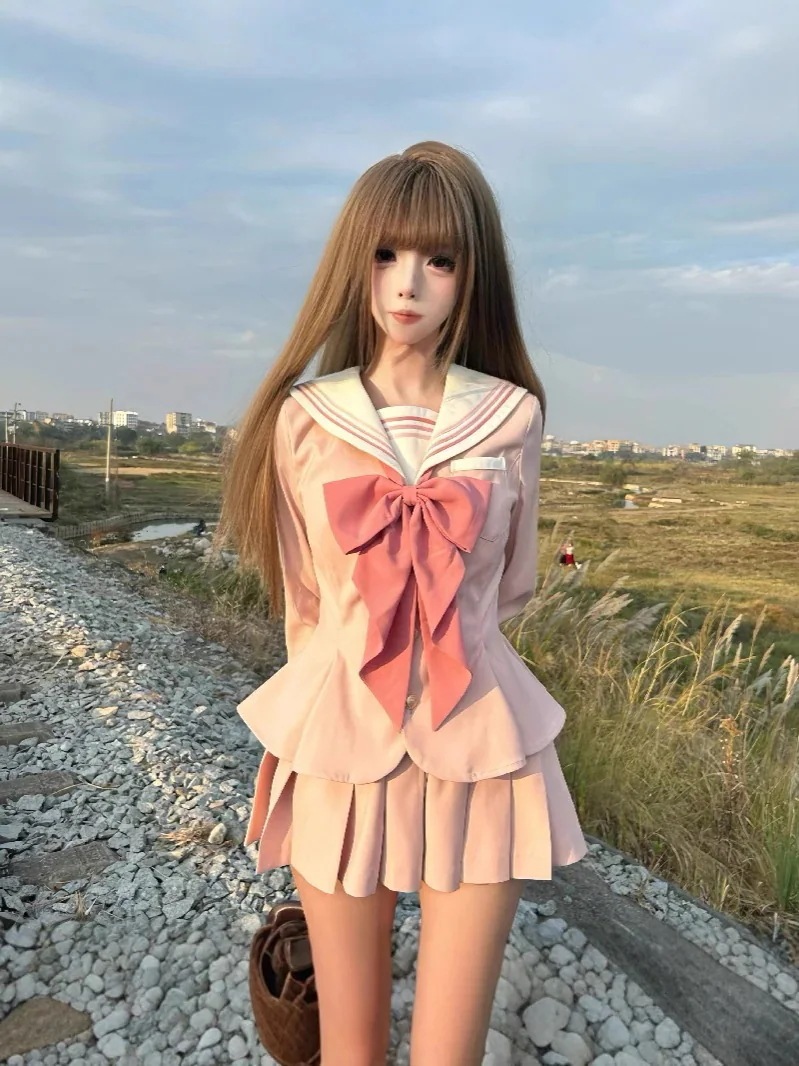 jk コスプレ ビスチェ コスプレ トップスロリータ 学院祭用 プリーツ カレッジスタイル 春 韓国ファッション ユニフォーム 【急速出荷!!!】ロリータ