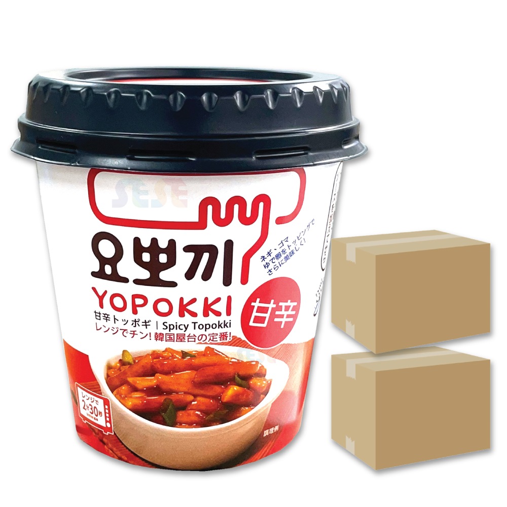 ヨッポギ 甘辛味 140g 24個セット / カップトッポキ ヨポキ YOPOKKI 韓国食品
