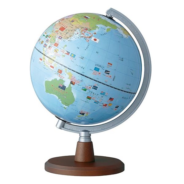 しゃべる国旗付き地球儀 スタンダード 球径20cm/行政タイプ/音声機能 OYV46