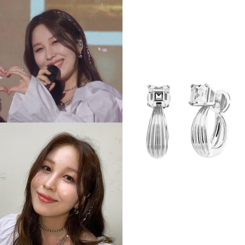 [クォンジナ/ヒョジンチョイ着用] クレアシェル&アッシャーイヤリング 韓国女性アクセサリー 韓国ファッション